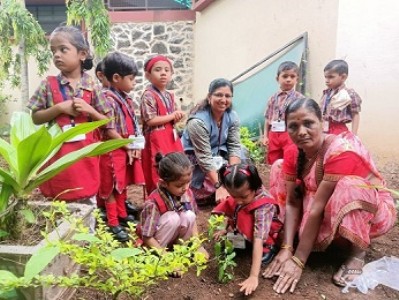 19.07.24 Tree Plantation_Tulsi plant